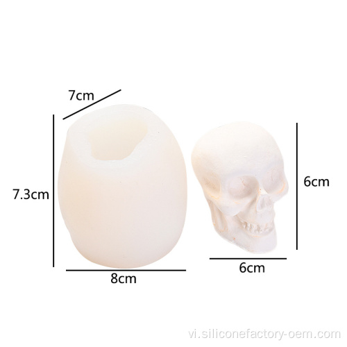 Tôi nến skull mốc silicone bán buôn